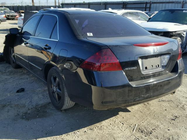 1HGCM56427A066371 - 2007 HONDA ACCORD LX BLACK photo 3