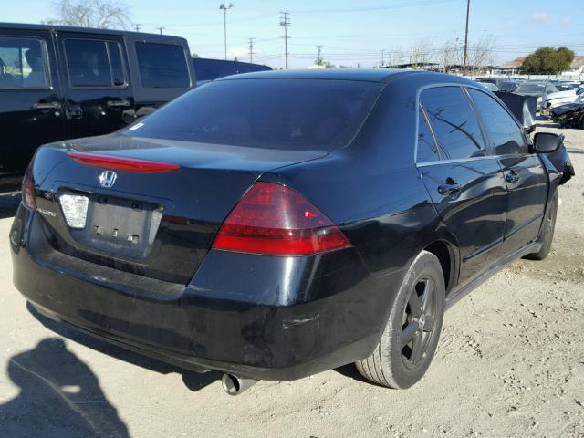 1HGCM56427A066371 - 2007 HONDA ACCORD LX BLACK photo 4