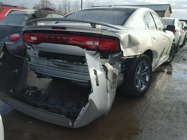 2C3CDXHG9CH290366 - 2012 DODGE CHARGER SX SILVER photo 4
