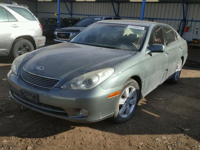 JTHBA30G355086191 - 2005 LEXUS ES 330 GREEN photo 2