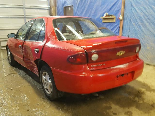 1G1JC52F957161996 - 2005 CHEVROLET CAVALIER RED photo 3