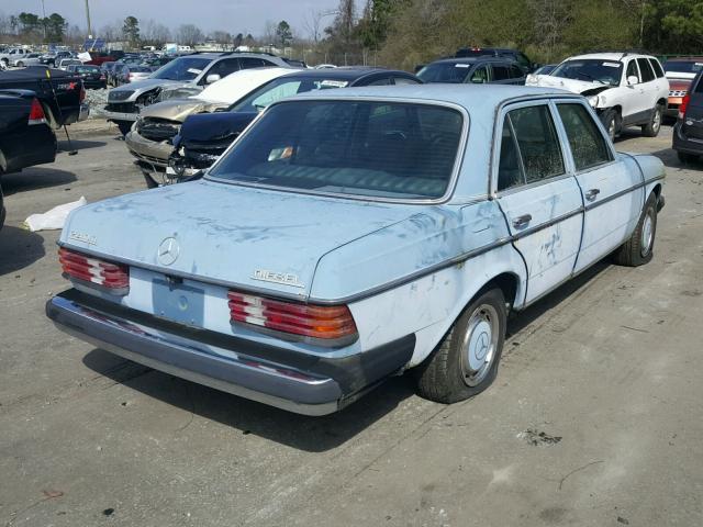 WDBAB23A7BB274848 - 1981 MERCEDES-BENZ 240 D BLUE photo 4