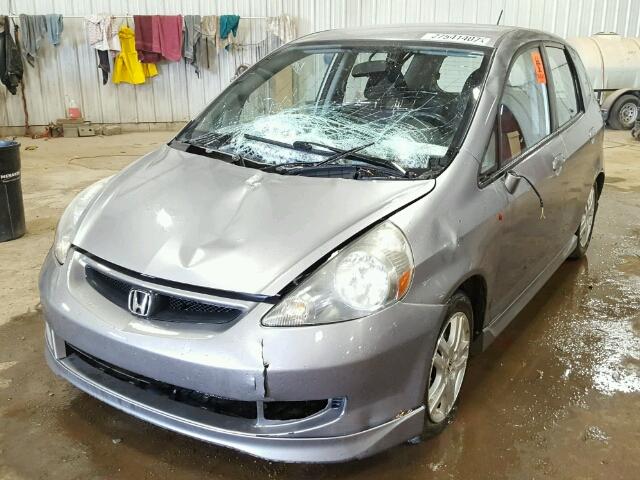 JHMGD38688S034571 - 2008 HONDA FIT SPORT SILVER photo 2