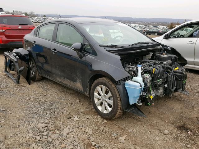 KNADN4A33C6076216 - 2012 KIA RIO EX BLACK photo 1