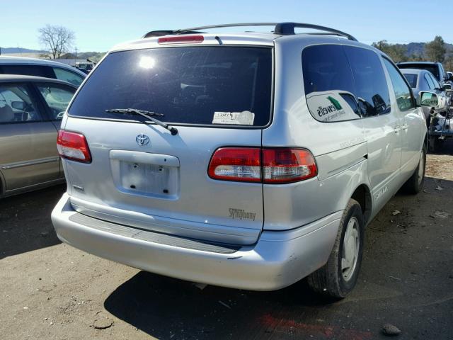 4T3ZF13C23U512005 - 2003 TOYOTA SIENNA LE SILVER photo 4