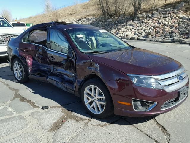 3FAHP0CG2BR108197 - 2011 FORD FUSION SEL MAROON photo 1