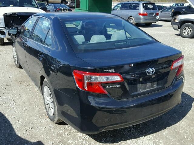 4T1BF1FK7CU122840 - 2012 TOYOTA CAMRY BASE BLACK photo 3