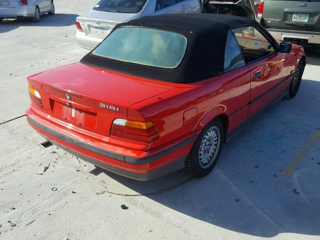 WBABK5326REC82836 - 1994 BMW 318 IC RED photo 4