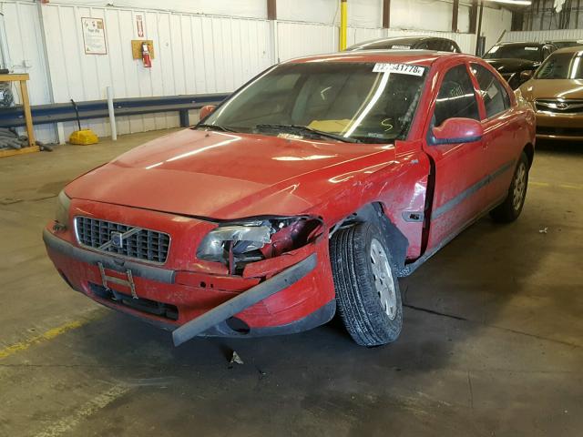 YV1RS61R612084665 - 2001 VOLVO S60 RED photo 2