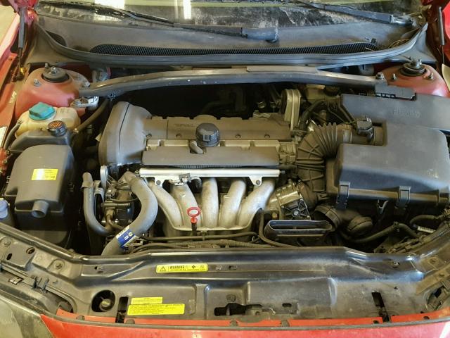 YV1RS61R612084665 - 2001 VOLVO S60 RED photo 7