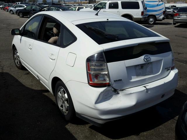 JTDKB20UX50124818 - 2005 TOYOTA PRIUS WHITE photo 3