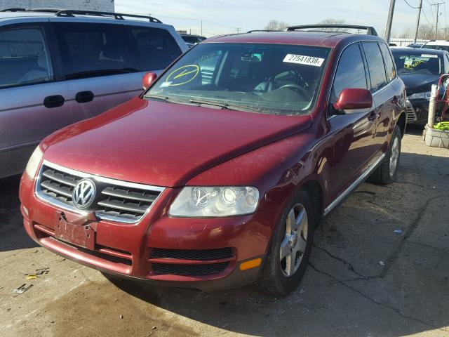 WVGBC77L44D062813 - 2004 VOLKSWAGEN TOUAREG 3. MAROON photo 2