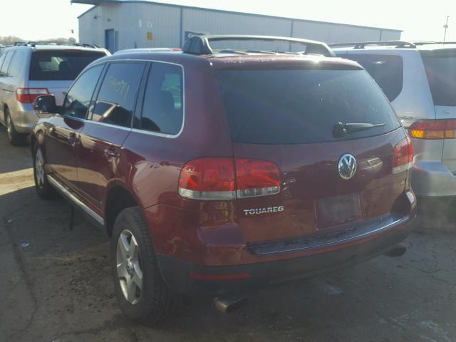 WVGBC77L44D062813 - 2004 VOLKSWAGEN TOUAREG 3. MAROON photo 3