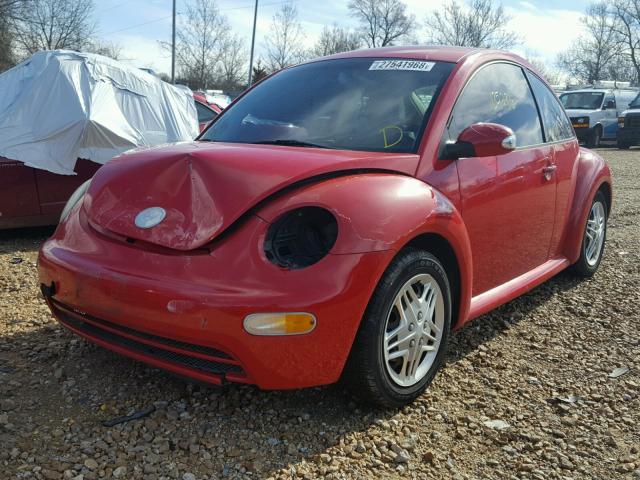 3VWBK31CX5M410819 - 2005 VOLKSWAGEN NEW BEETLE RED photo 2