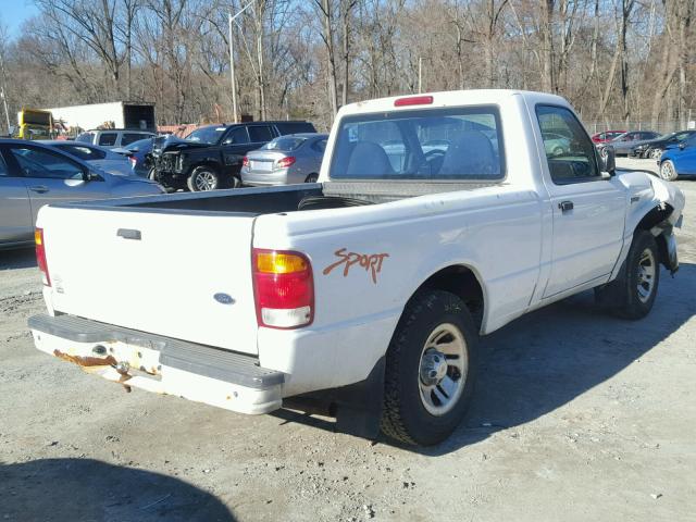 1FTYR10C4XPB51966 - 1999 FORD RANGER WHITE photo 4