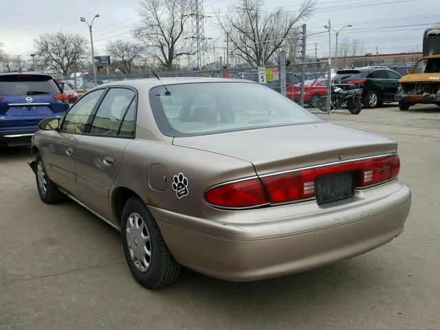 2G4WY55J011194175 - 2001 BUICK CENTURY LI BEIGE photo 3