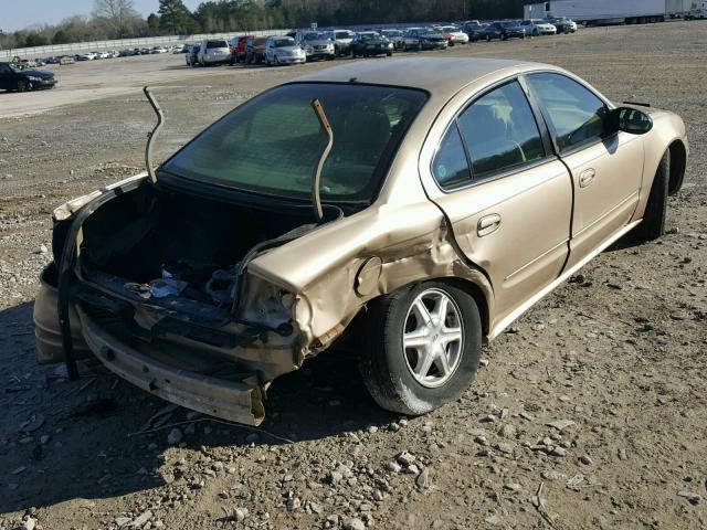 1G3NL52F73C158608 - 2003 OLDSMOBILE ALERO GL GOLD photo 4