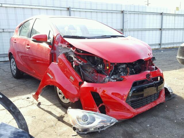 JTDKDTB32G1589515 - 2016 TOYOTA PRIUS C RED photo 1