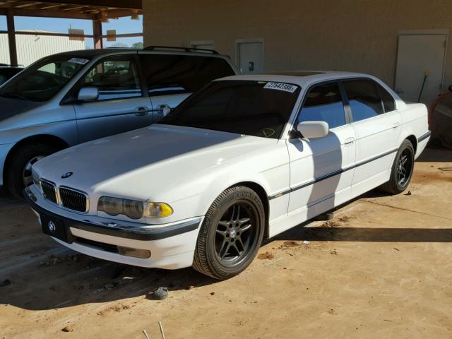 WBAGH83491DP24085 - 2001 BMW 740 IL WHITE photo 2