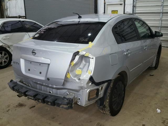 3N1AB61E38L636408 - 2008 NISSAN SENTRA 2.0 SILVER photo 4