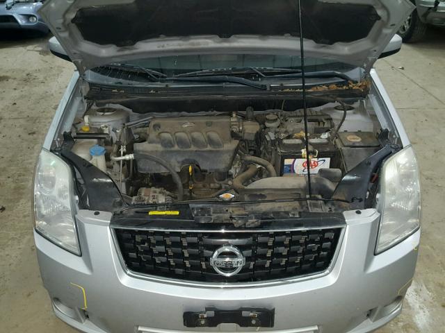 3N1AB61E38L636408 - 2008 NISSAN SENTRA 2.0 SILVER photo 7