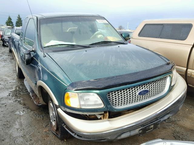 2FTRX18L7XCB20288 - 1999 FORD F150 GREEN photo 1