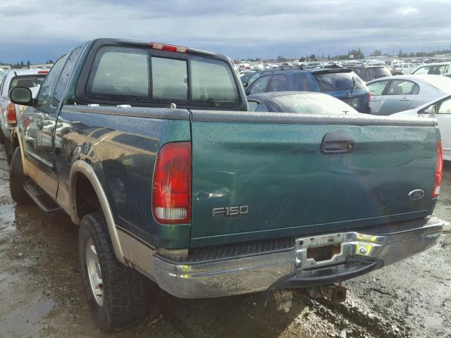 2FTRX18L7XCB20288 - 1999 FORD F150 GREEN photo 3