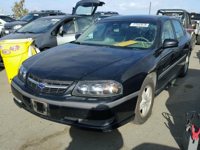 2G1WH52K539144967 - 2003 CHEVROLET IMPALA LS BLACK photo 2