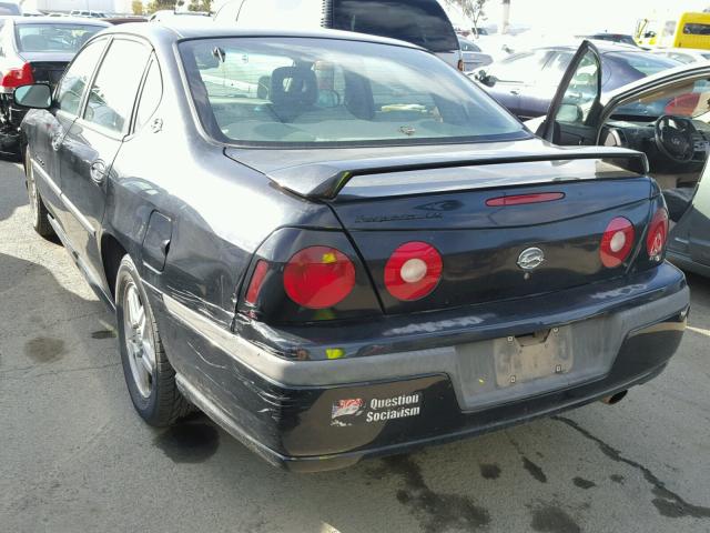 2G1WH52K539144967 - 2003 CHEVROLET IMPALA LS BLACK photo 3