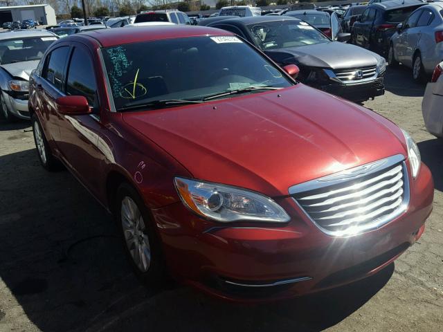 1C3CCBAB9EN213348 - 2014 CHRYSLER 200 LX RED photo 1