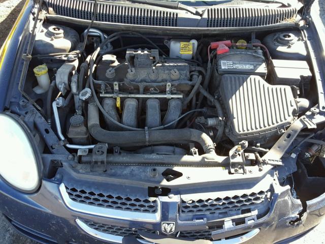 1B3ES26C15D151170 - 2005 DODGE NEON BASE BLUE photo 7