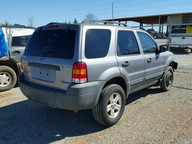 1FMCU49H37KB25358 - 2007 FORD ESCAPE HEV GRAY photo 4