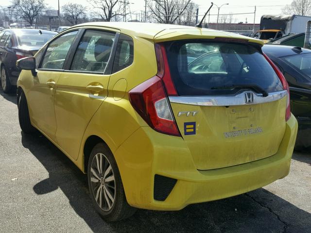 3HGGK5H88FM750785 - 2015 HONDA FIT EX YELLOW photo 3