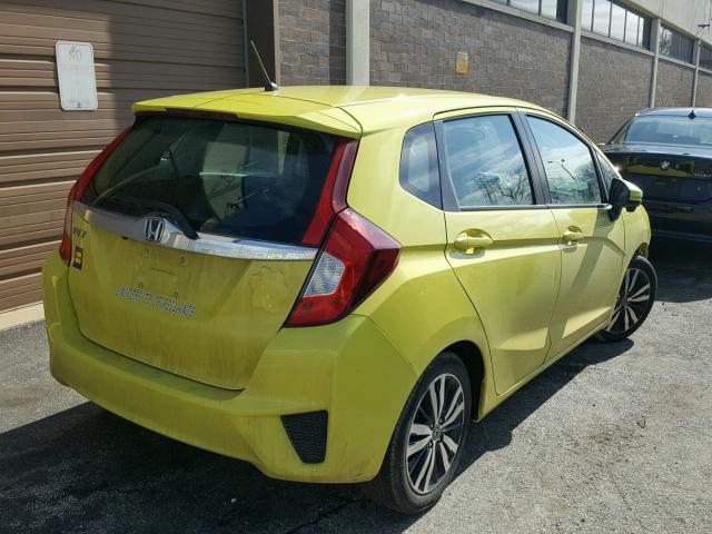 3HGGK5H88FM750785 - 2015 HONDA FIT EX YELLOW photo 4