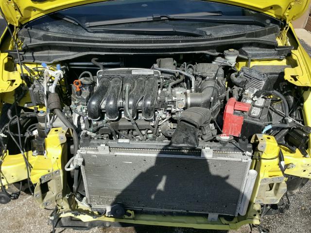 3HGGK5H88FM750785 - 2015 HONDA FIT EX YELLOW photo 7