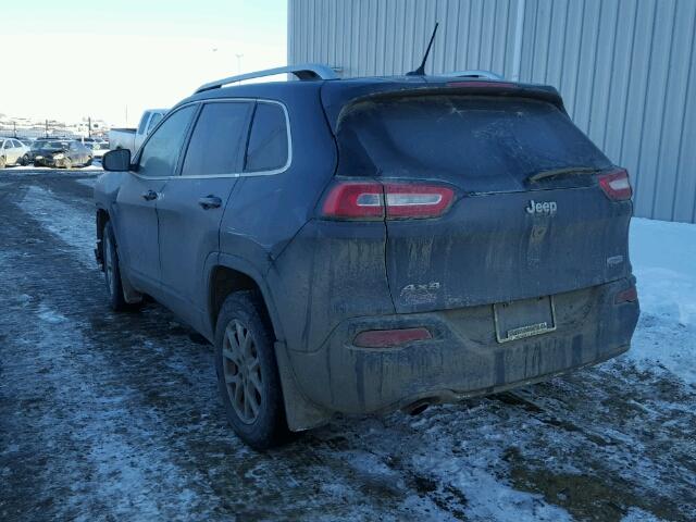 1C4PJMCB6FW582885 - 2015 JEEP CHEROKEE L GRAY photo 3