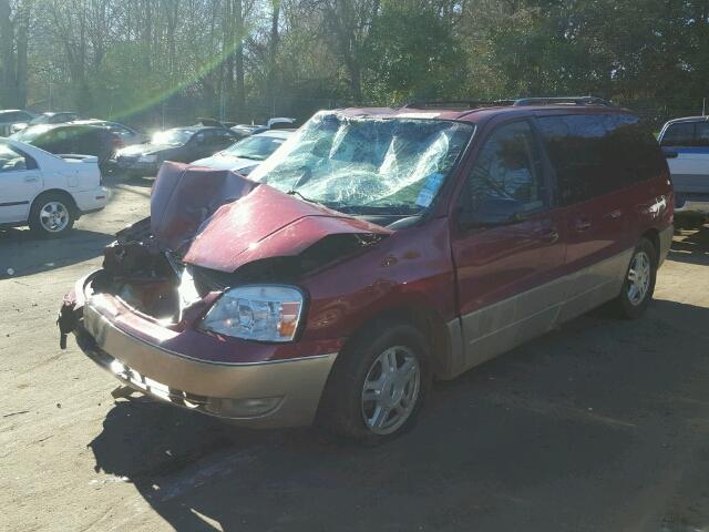 2FMZA58254BA17254 - 2004 FORD FREESTAR L BURGUNDY photo 2