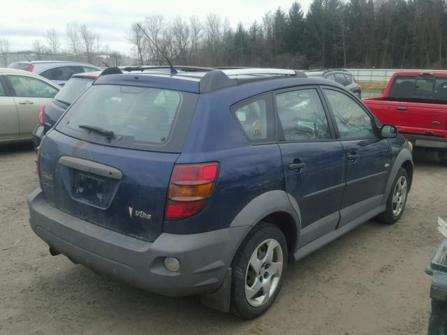 5Y2SM62874Z459112 - 2004 PONTIAC VIBE BLUE photo 4