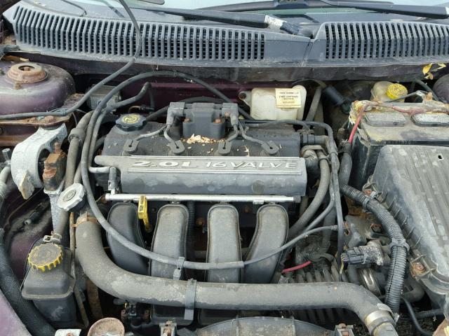 1B3ES46C5YD589464 - 2000 DODGE NEON BASE MAROON photo 7