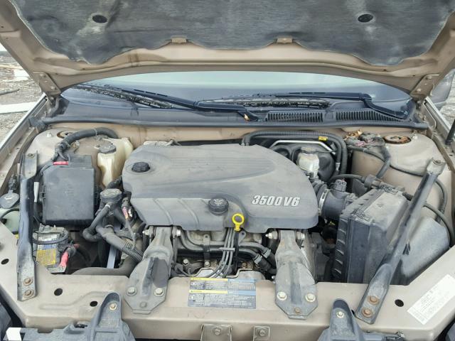 2G1WT58KX69200931 - 2006 CHEVROLET IMPALA LT GOLD photo 7