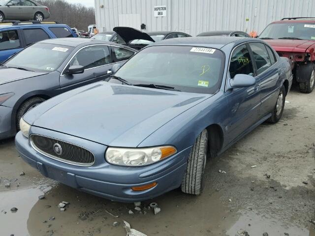 1G4HP54K0YU232511 - 2000 BUICK LESABRE CU BLUE photo 2