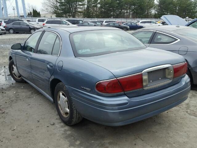 1G4HP54K0YU232511 - 2000 BUICK LESABRE CU BLUE photo 3