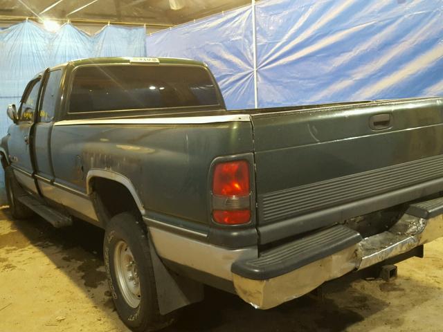 3B7HF13Z6TG149207 - 1996 DODGE RAM 1500 GREEN photo 3