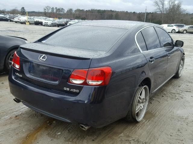 JTHBN96S665005818 - 2006 LEXUS GS GENERAT BLUE photo 4