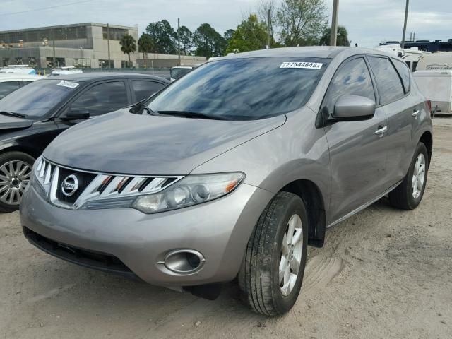 JN8AZ1MU1AW006499 - 2010 NISSAN MURANO S GRAY photo 2