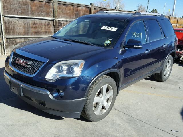 1GKKVRED0BJ377763 - 2011 GMC ACADIA SLT ლურჯი ფოტო 2