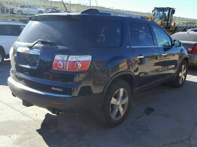 1GKKVRED0BJ377763 - 2011 GMC ACADIA SLT ლურჯი ფოტო 4