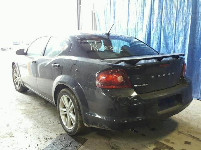 1C3CDZAG6DN521352 - 2013 DODGE AVENGER SE BLACK photo 3