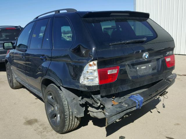 5UXFB53585LV17351 - 2005 BMW X5 4.4I BLACK photo 3