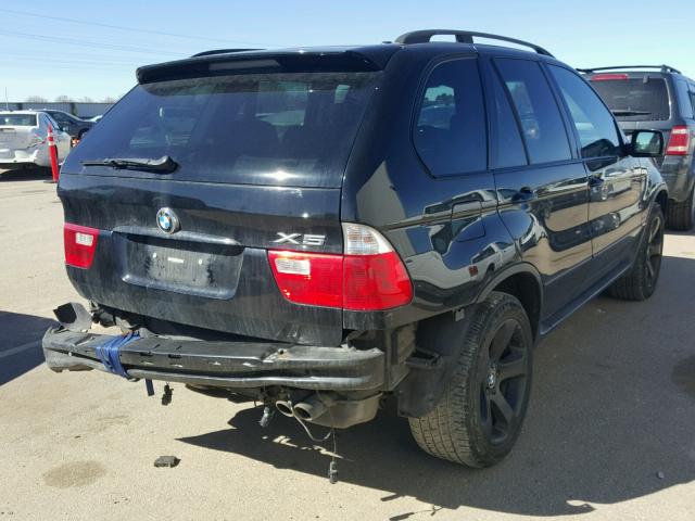 5UXFB53585LV17351 - 2005 BMW X5 4.4I BLACK photo 4